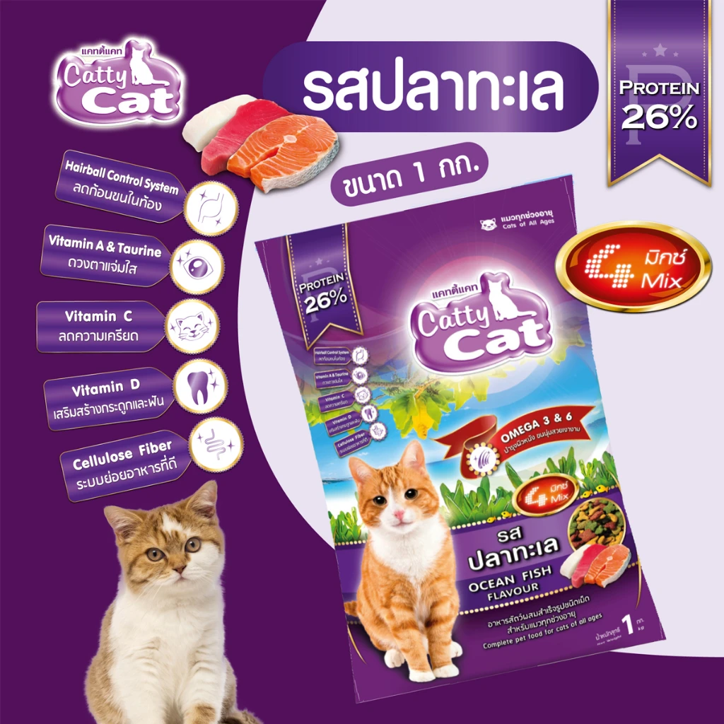 อาหารแมวแคทตี้แคท1กก.
