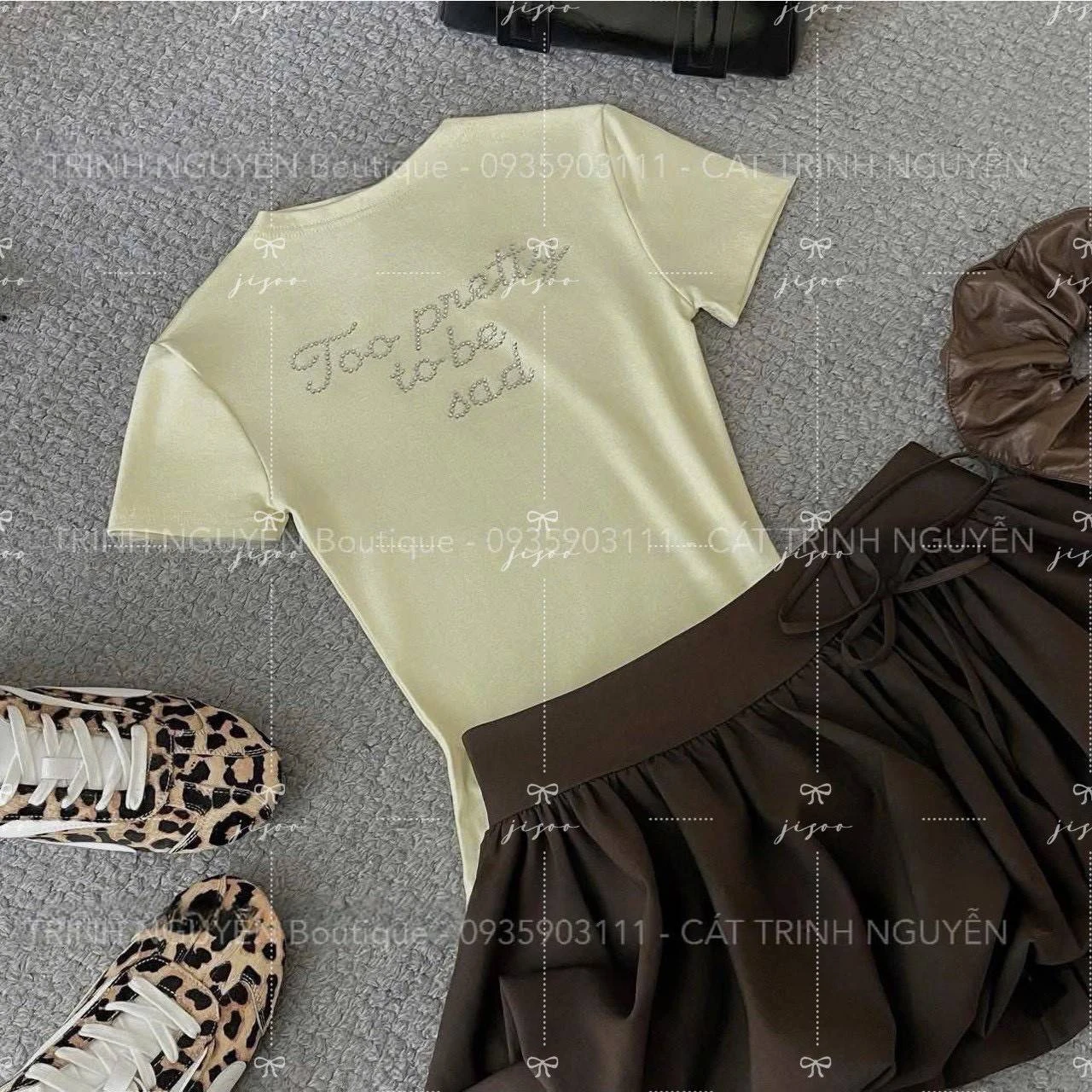 ชุดเซต 2 ชิ้น เสื้อ + กระโปรงบอลลูน อก 30-38 เอว 24-32