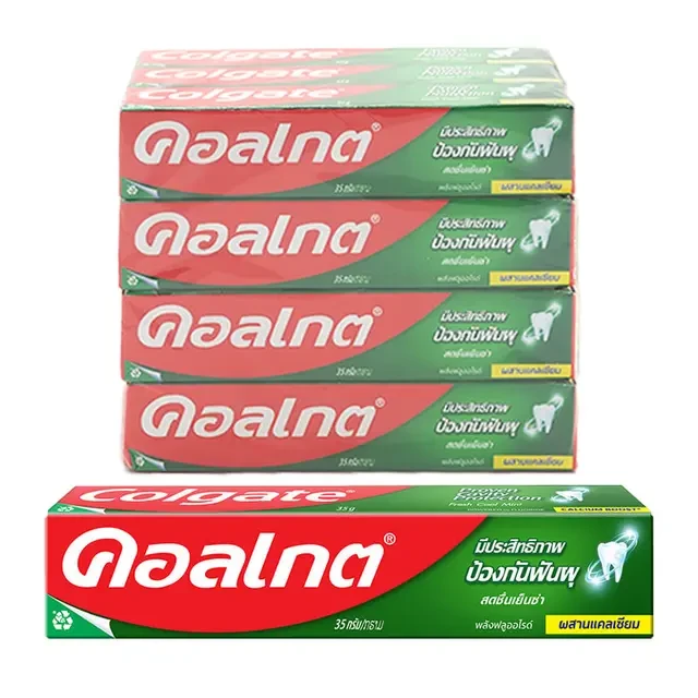 ยาสีฟันคอลเกตสดชื่นเย็นซ่า35กรัมx12หลอด