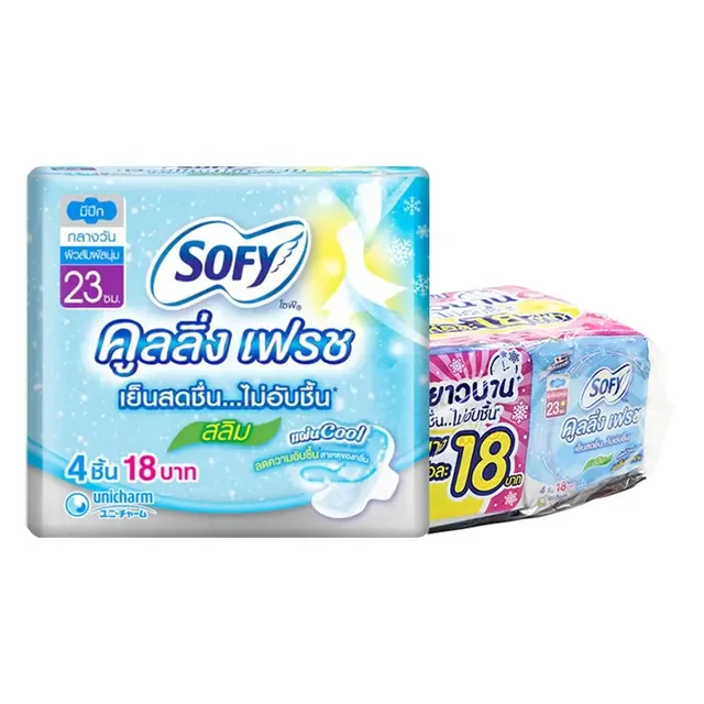 โซฟีคูลลิ่งเฟรช 23 ซ.ม 4ชิ้น*6ห่อ