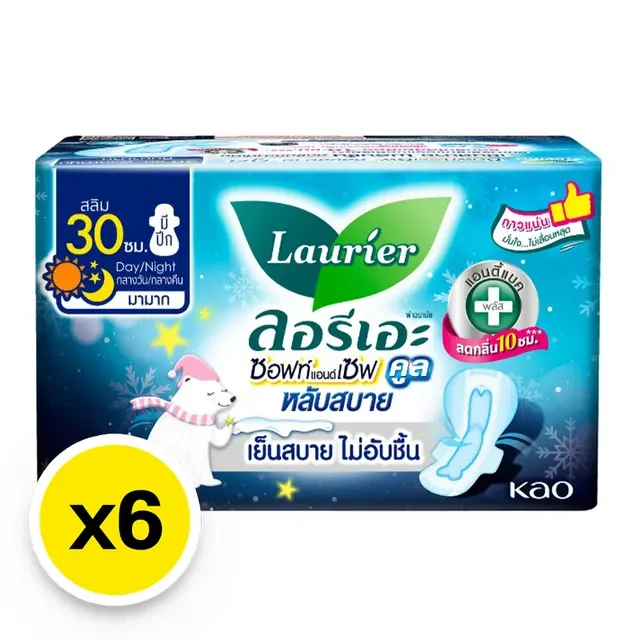 ผ้าอนามัยลอรีเอะแบบ กางเกง ซอฟท์ 6 ชิ้น m