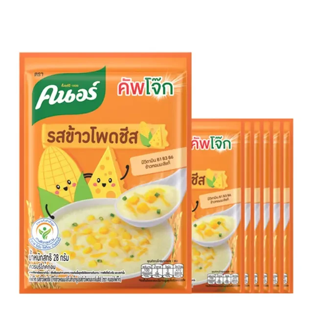 คนอร์คัพโจ๊กรสข้าวโพดชีส28 ก.12 ซอง