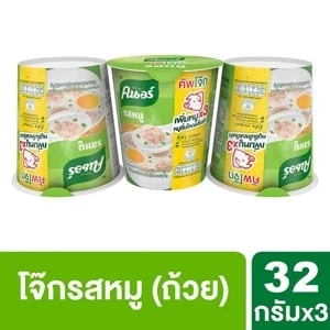คนอร์คัพโจ๊กรสหมู35กรัมถ้วย