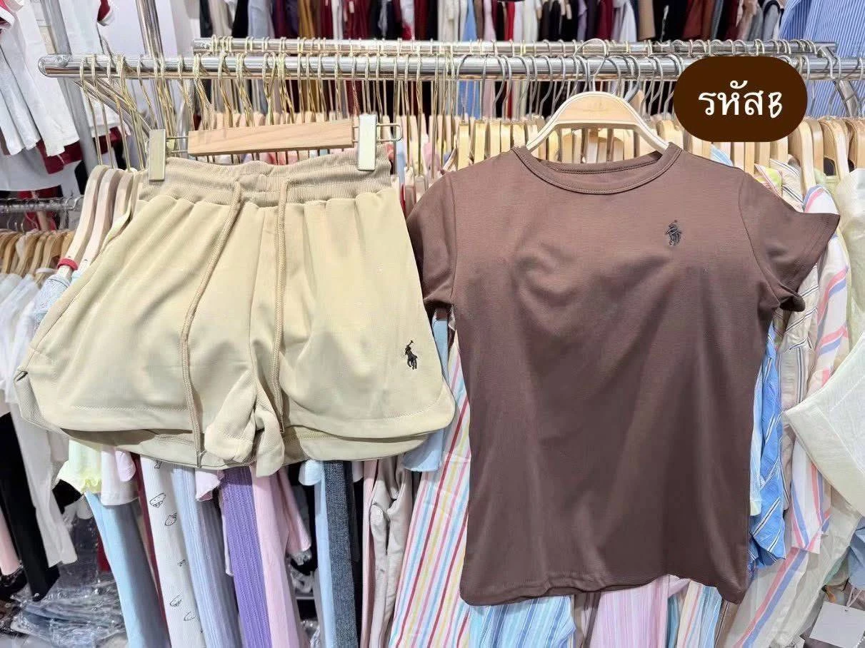 ชุดเซตpolo เสื้อ+ กางเกง