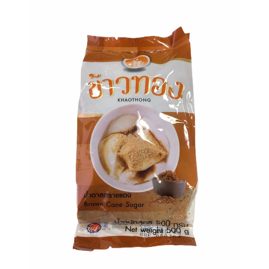 น้ำตาลทรายแดง ข้าวทอง 500 กรัม