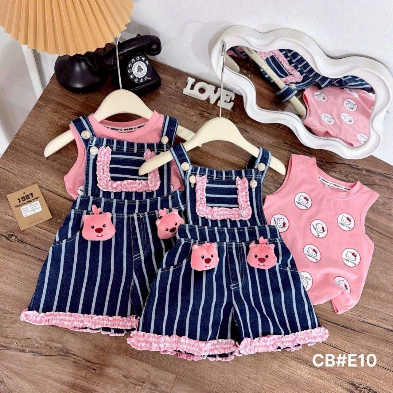 ชุดเอี๊ยมเด็กผู้หญิง ขนาด 100-150