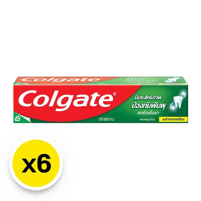 ยาสีฟันคอลเกตเย็นซ่า150g.x6ก.