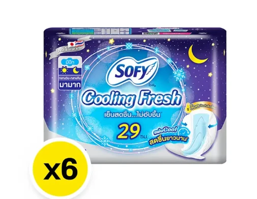 โซฟี คูลลิ่งเฟรชแบบกลางคืน29 ซ.ม 1 ห่อ x5ชิ้น