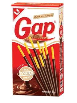 ขนมแก๊ป รสช็อกโกแลต 5 บาท 12 กล่อง