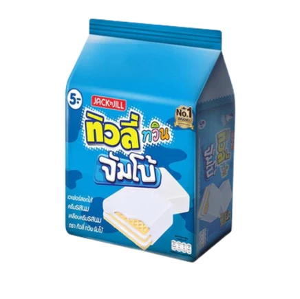 ขนมทิวลี่จัมโบ้รสนม 35กรัม 12ซอง