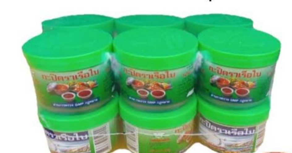 กะปิเรือใบเขียว 90 กรัม * 12 กระป๋อง