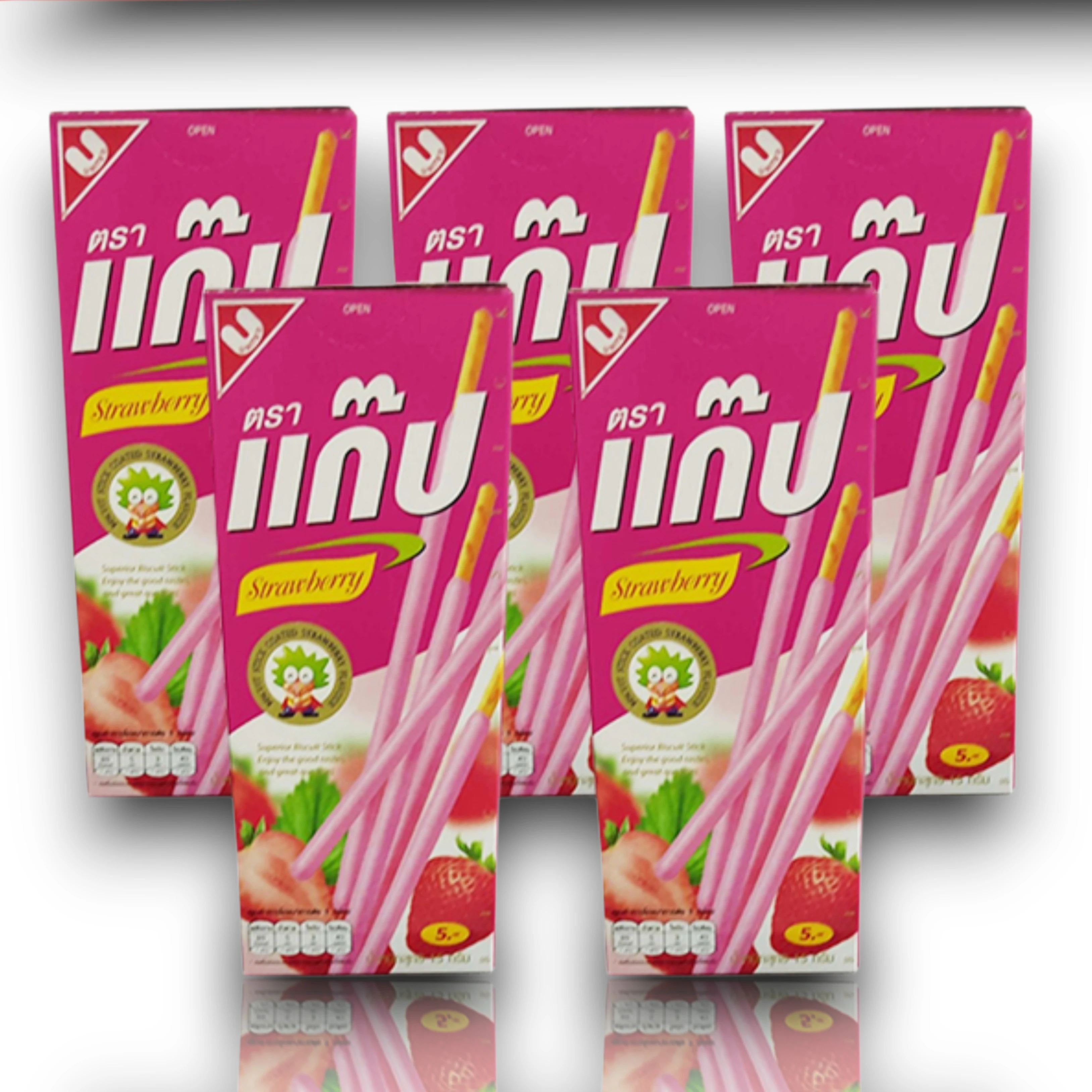 ขนมแก๊ปรสเบอร์รี 5 บาท12กล่อง