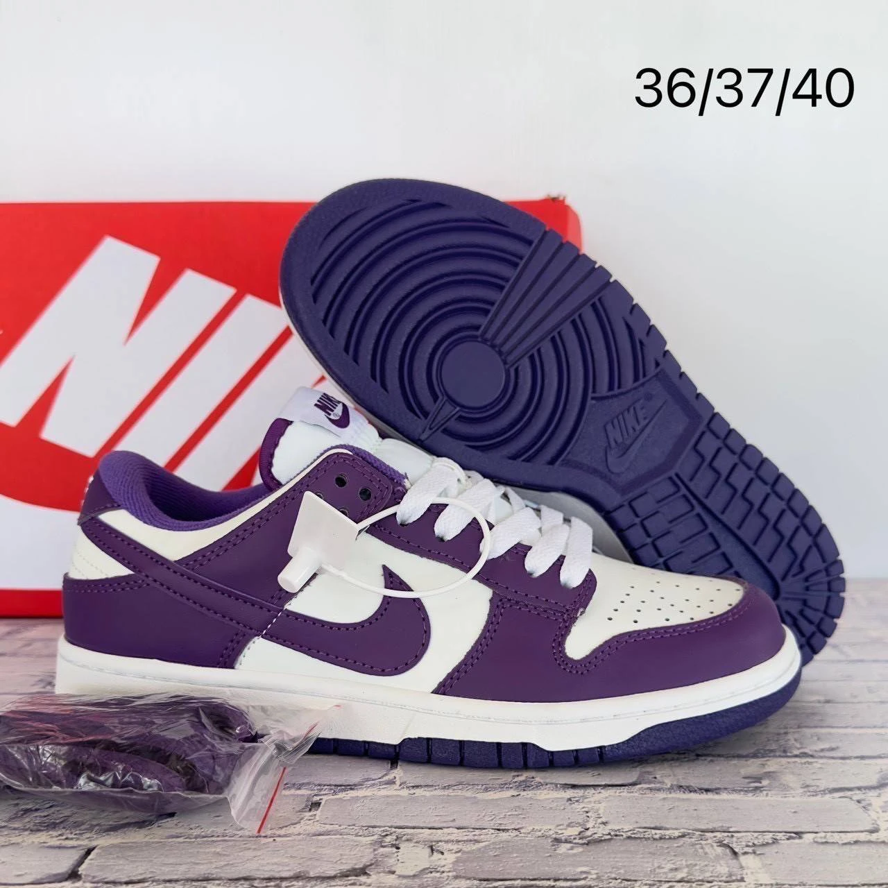 รองเท้าผ้าใบ Nike ม่วง ไซต์ 36-40