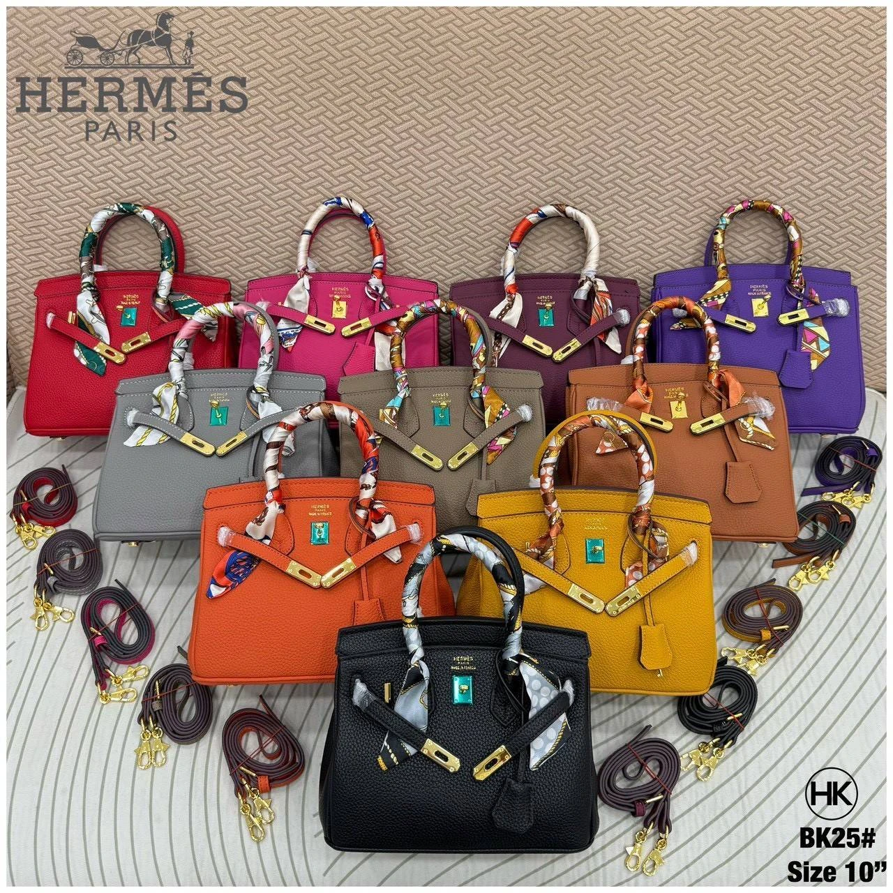 กระเป๋าถือแบรนด์เนม Hermes ขนาด 12 นิ้ว