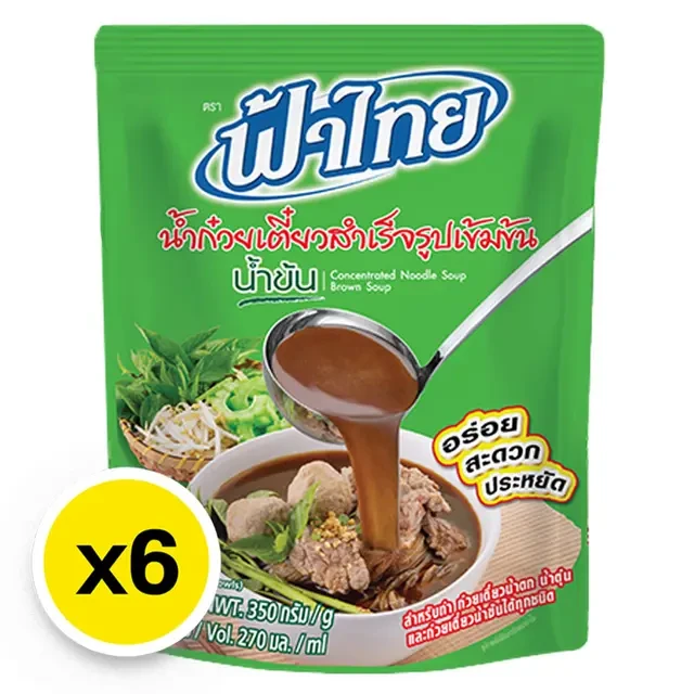ฟ้าไทยน้ำข้น350ก.x6ซอง
