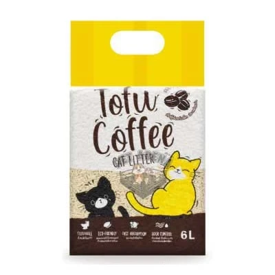 ทรายแมวเต้าหู้กลิ่นกาแฟ 6 ลิตร