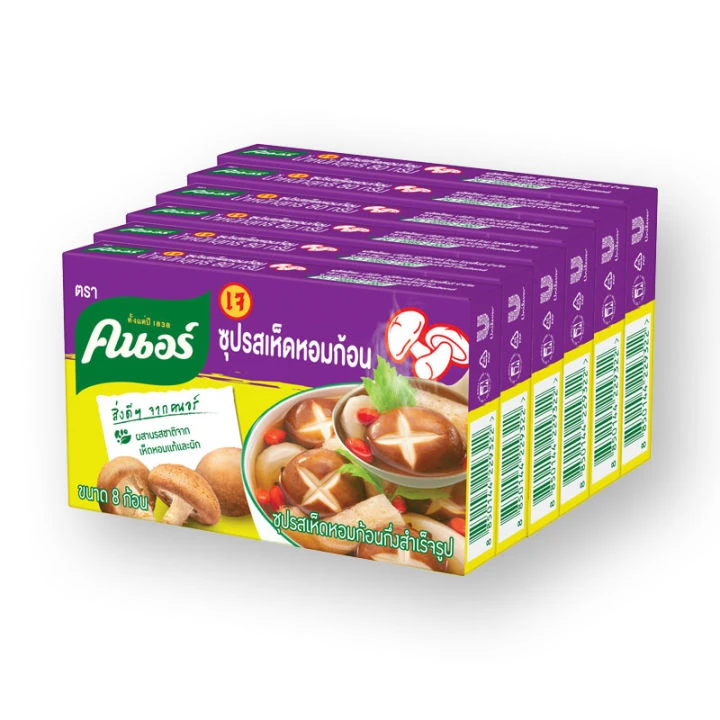 คนอร์ก้อนเห็ดหอม80กรัม 6กล่อง