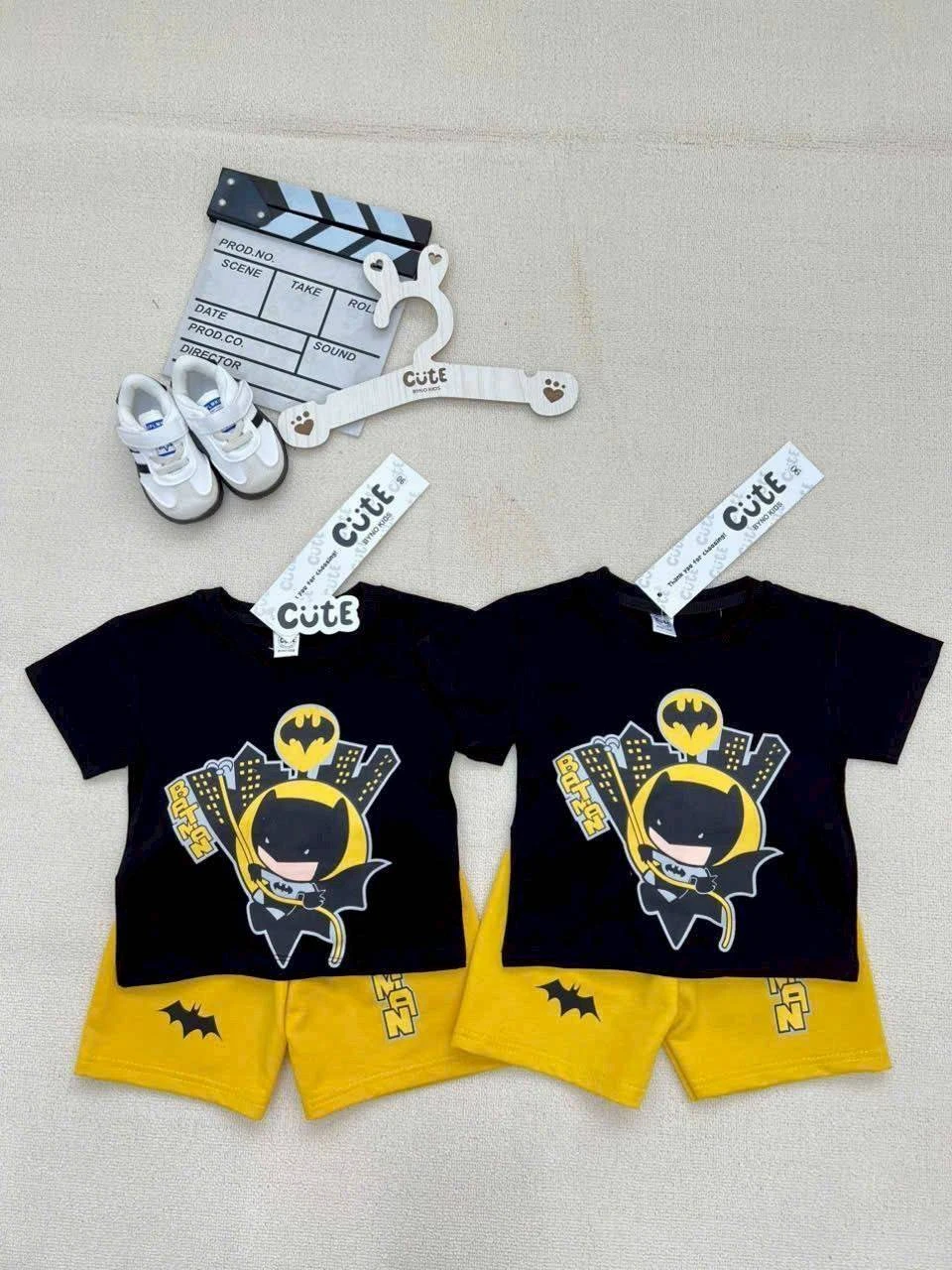 ชุดเซท Batman กางเกงเกร็ดปลา