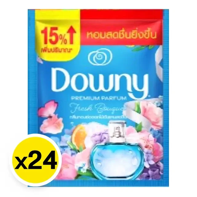 น้ำยาปรับผ้านุ่มดาวน์นี่กลิ่นหอมดอกไม้อันแสนสดชื่น20มล.24ซอง
