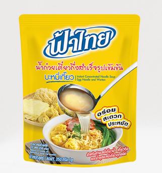 ฟ้าไทยน้ำซุปบะหมี่เกี๊ยวเข้มข้น 350 กรัม