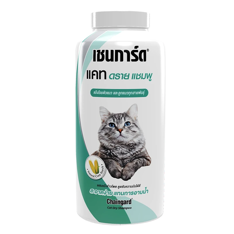 เชนการ์ด แป้งโรยตัวลูกแมว 100กรัม