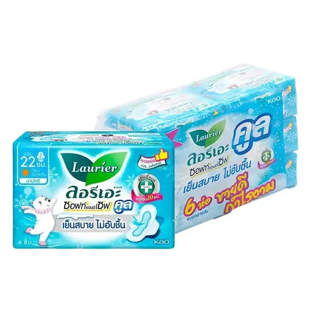 ลอริเอะซอฟแอนด์เซฟ สลิมคูล22ซม.6ห่อ