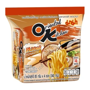 มาม่า OK รสทงคตสึ 85 กรัม 4 ซอง