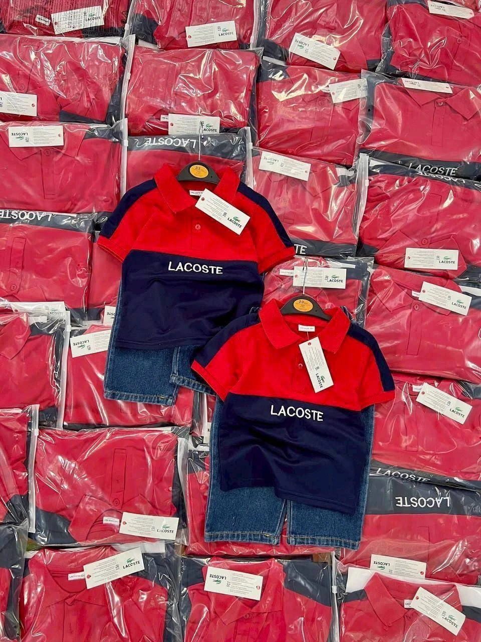 ชุดเซตลูกชาย Lacoste กางเกงยีนส์