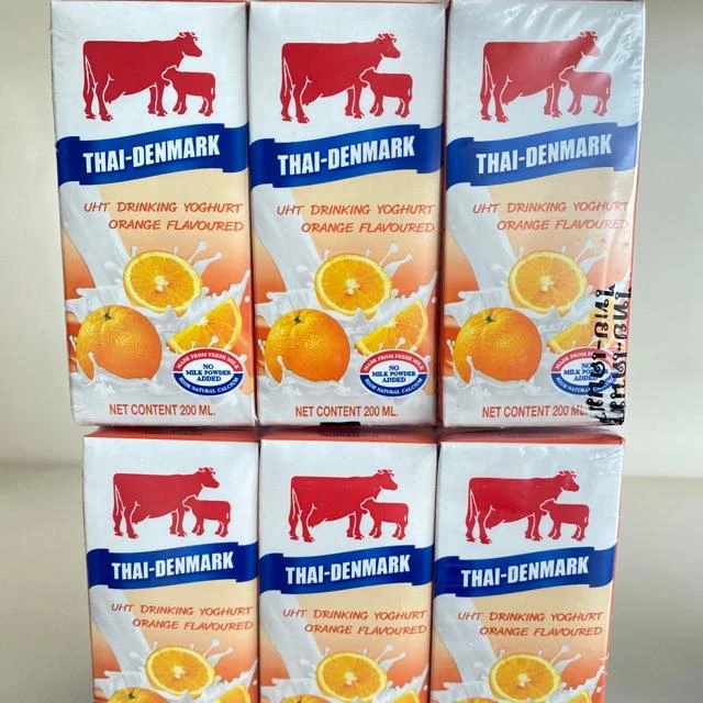 นมเปรี้ยวไทย-เดนมาร์ค กลิ่นส้ม 200ml.x3