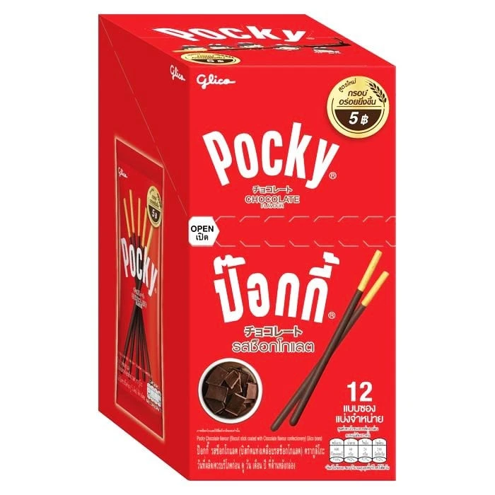 ป๊อกกี้ช็อก12กรัมX12ซอง