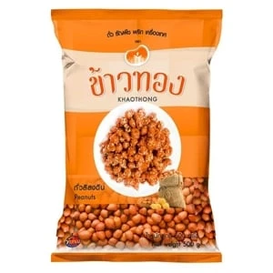ถั่วลิสงดิบ500ก.ซองแดงข้าวทอง