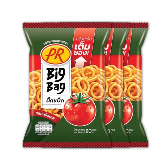 ข้าวเกรียบตราพีอาร์รสมะเขือเทศ85ก.*3ซอง