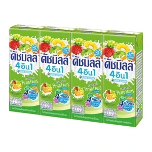 ดัชมิลล์ผลไม้รวม180มล.* 4 กล่อง