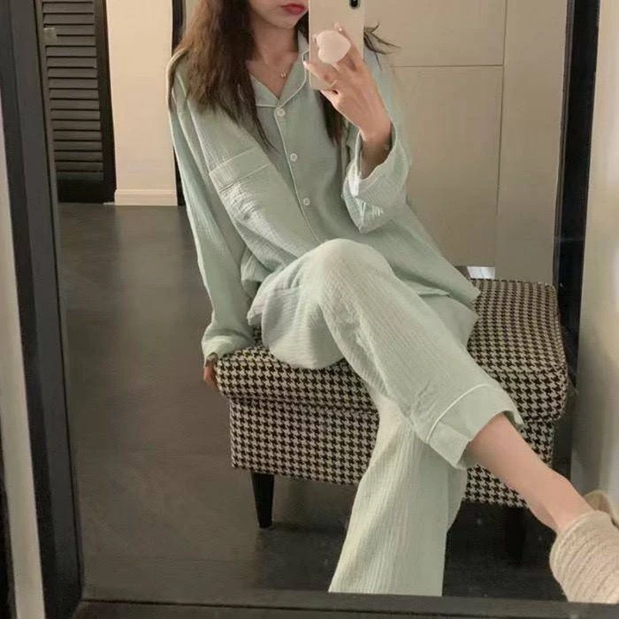 ชุดนอนสีพาสเทล ผ้าไหมญี่ปุ่น อก 38-40 สะโพก 40