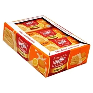 เวเฟอร์บิสชินสอดไส้กลิ่นส้ม12ชิ้น