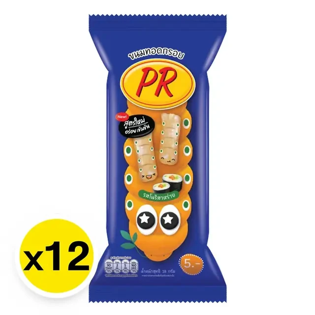 ขนมพีอารสโนริสาหร่าย 18 กรัม*12ห่อ