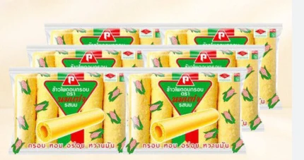ขนมข้าวโพดอบกรอบรสนม 18 กรัม