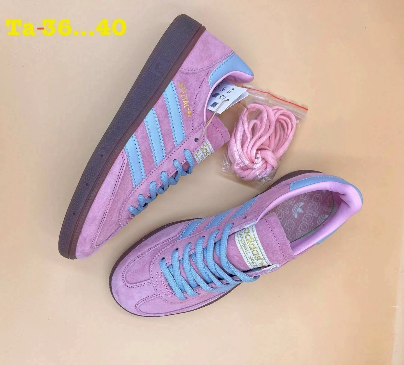 รองเท้าผ้าใบ Adidas Sambaชมพู พร้อมกล่อง