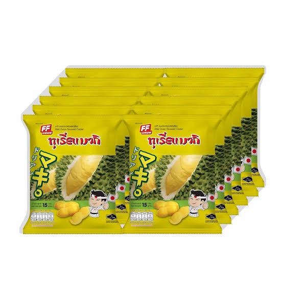 ขนมอบกรอบรสทุเรียน15กรัมx12ซอง