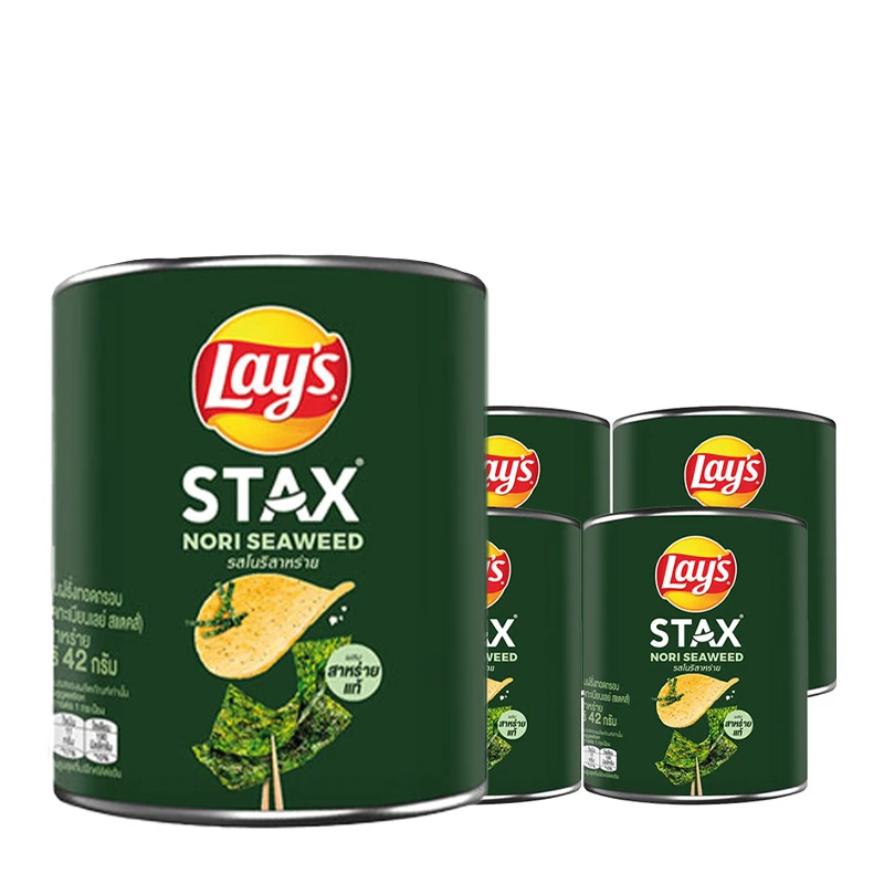 เลย์สแตคส์โนริสาหร่าย 6 กระป๋อง