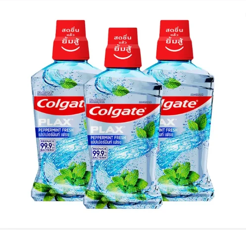 น้ำยาบ้วนปากคอลเกตพลักซ์500มล.X3ขวด