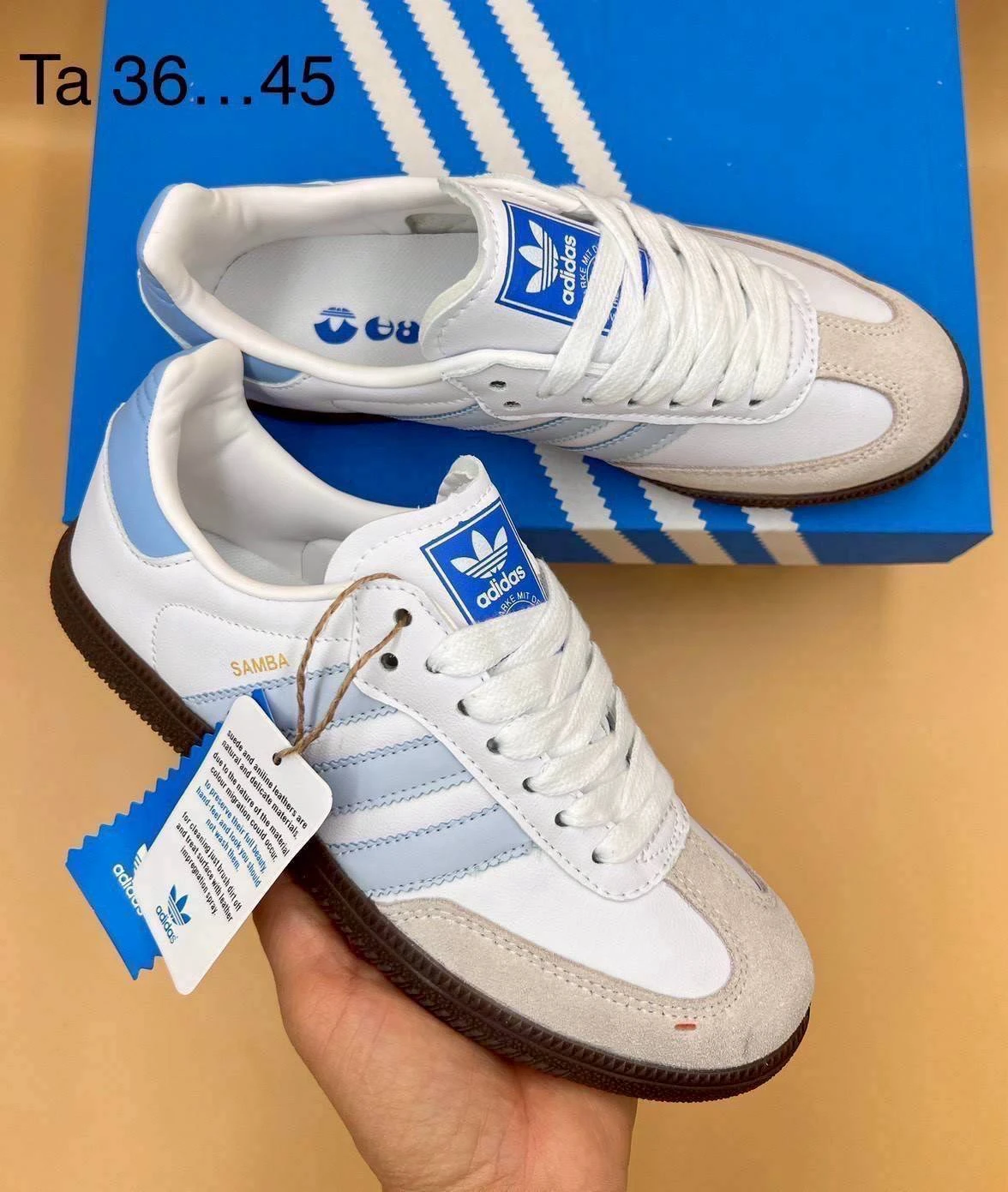 รองเท้าผ้าใบ Adidas Samba พร้อมกล่อง