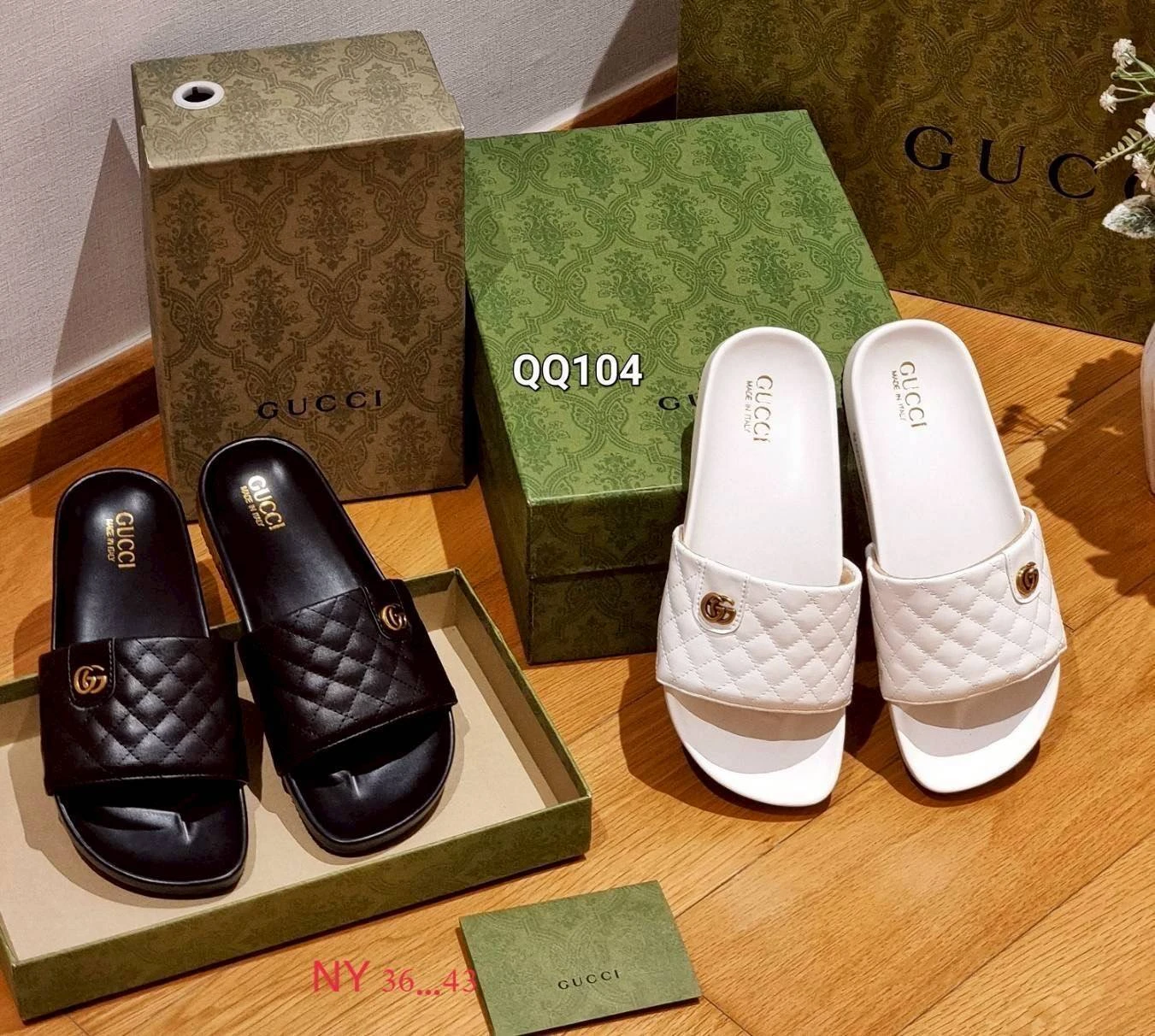 รองเท้าแตะลาย gucci