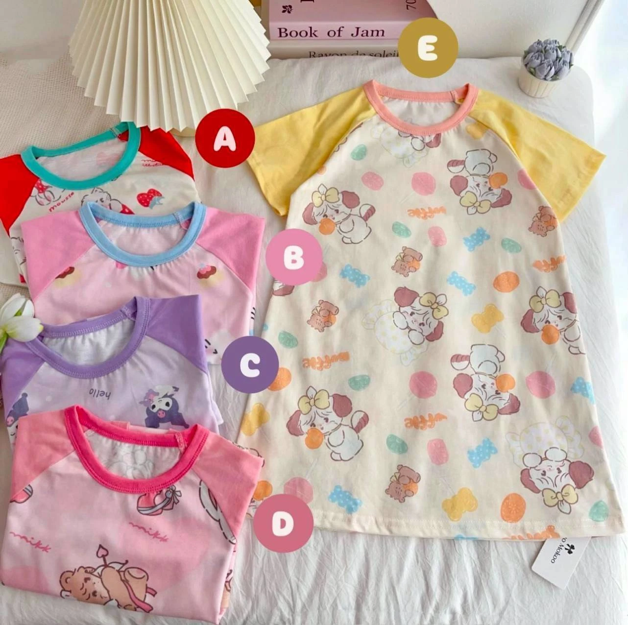 ชุดเดรสเบบี้ทรี ขนาด 100-160 มี 4 สี ม่วง ฟ้า ชมพุ เหลือง