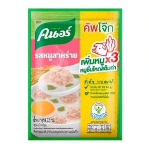 คนอร์คัพโจ๊กรสหมูสาหร่าย32กรัมx4ซอง