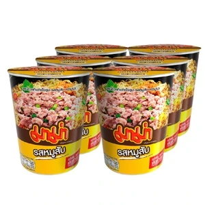 มาม่าคัพใหญ่หมูสับ60กx6ถ้วย