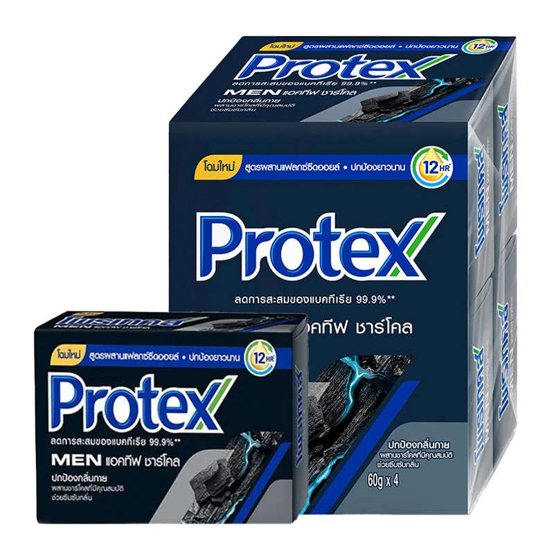 สบู่โพรเทคส์ฟอร์เมนแอคทีฟ60ก.x4ก้อน