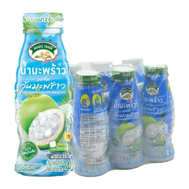 น้ำมะพร้าวเมจิกฟาร์ม 240มล. 6 ขวด