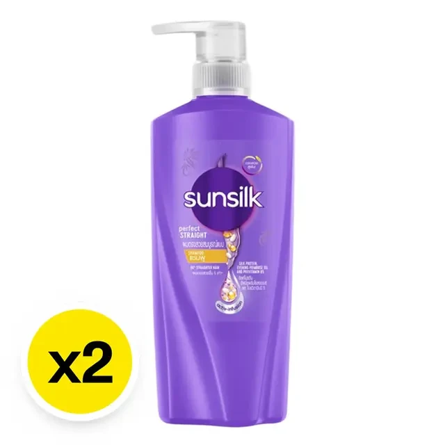 แชมพูซันซิลค์ สีม่วง 325 มล. 2 ขวด