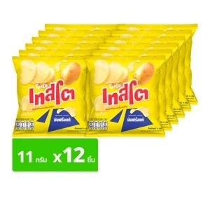 เทสโตมันฝรั่งแท้แผ่นหยัก 11 กรัม*12 ห่อ